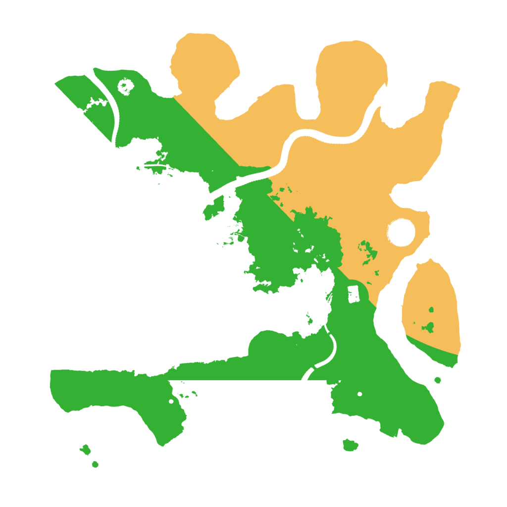 Biome Rust Map: Procedural Map, Size: 3200, Seed: 2422739