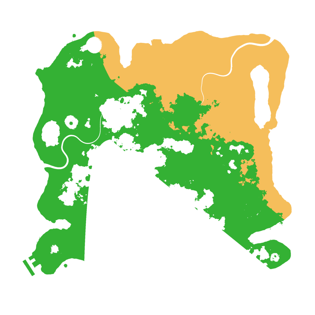 Biome Rust Map: Procedural Map, Size: 3600, Seed: 3254812