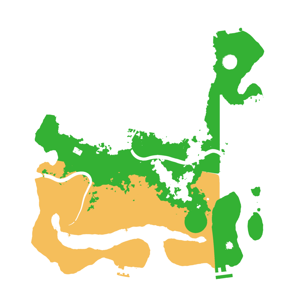 Biome Rust Map: Procedural Map, Size: 3500, Seed: 670274