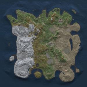 Thumbnail Rust Map: Procedural Map, Size: 3750, Seed: 100, 18 Monuments