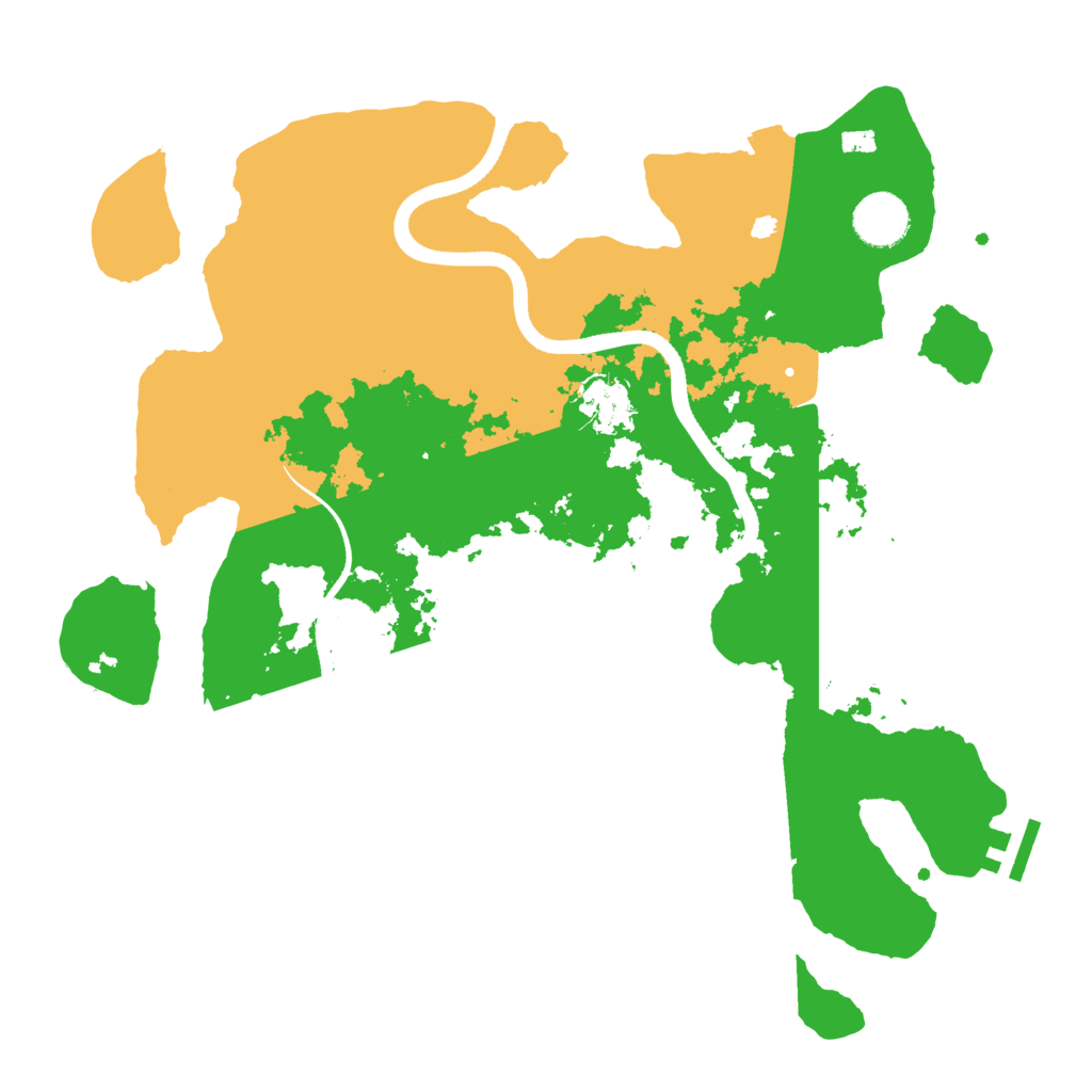 Biome Rust Map: Procedural Map, Size: 3500, Seed: 96324421