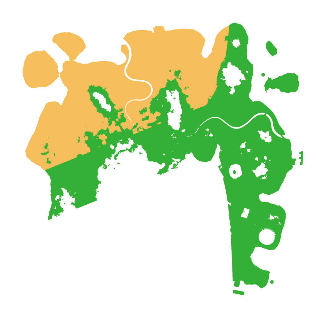 Biome Rust Map: Procedural Map, Size: 3500, Seed: 3500666