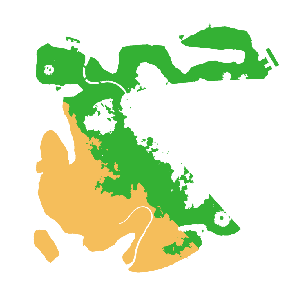 Biome Rust Map: Procedural Map, Size: 3000, Seed: 1596632598