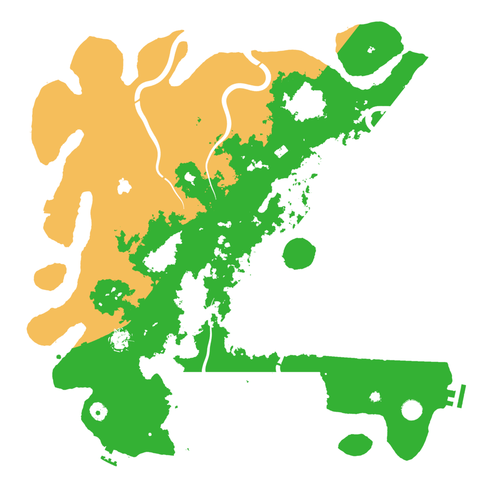 Biome Rust Map: Procedural Map, Size: 4250, Seed: 110707