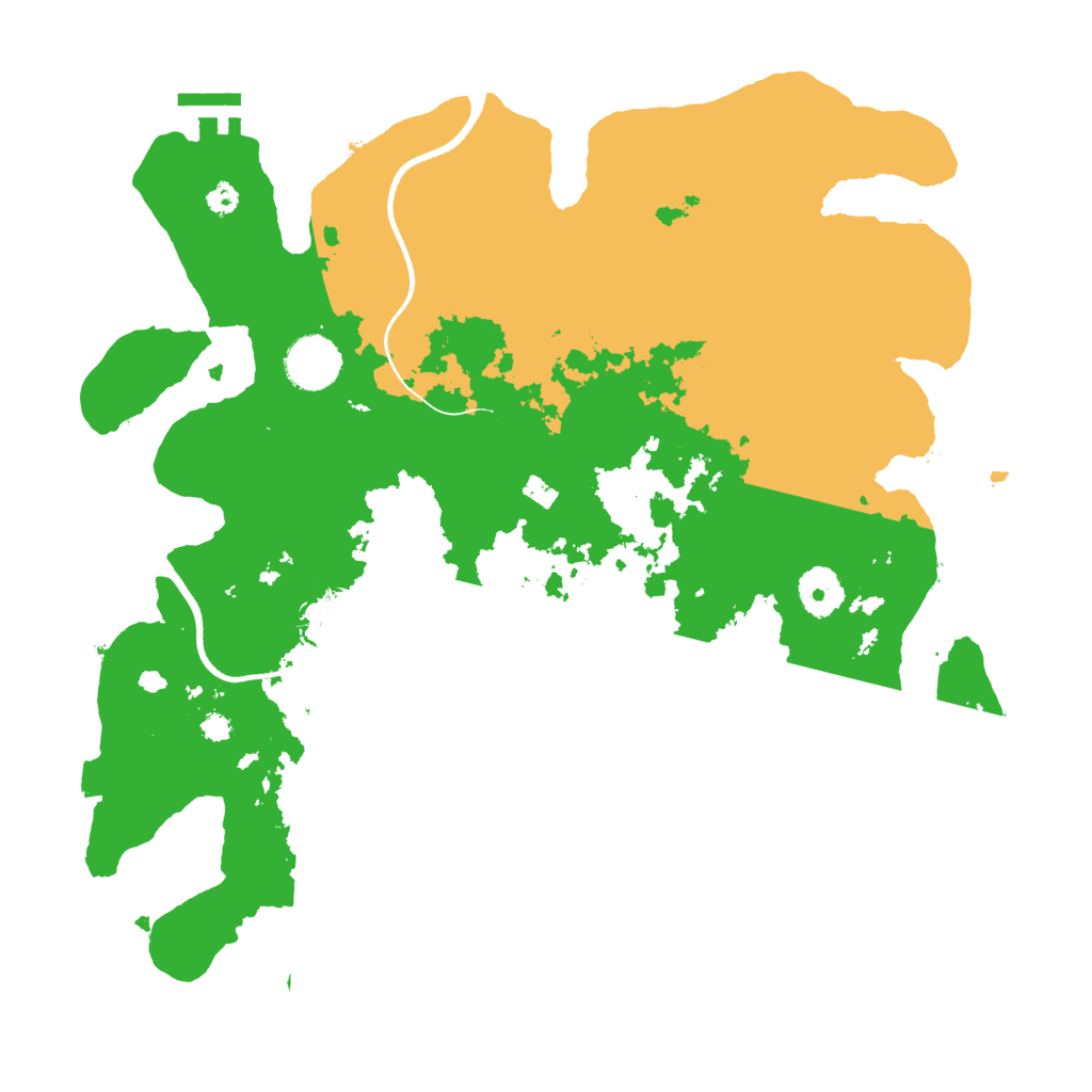 Biome Rust Map: Procedural Map, Size: 3500, Seed: 1029621075