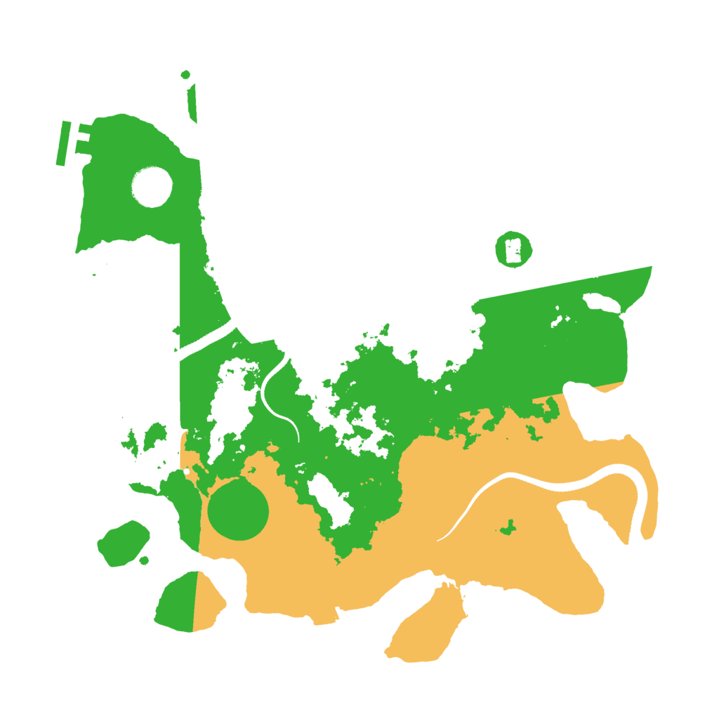 Biome Rust Map: Procedural Map, Size: 3250, Seed: 504702644