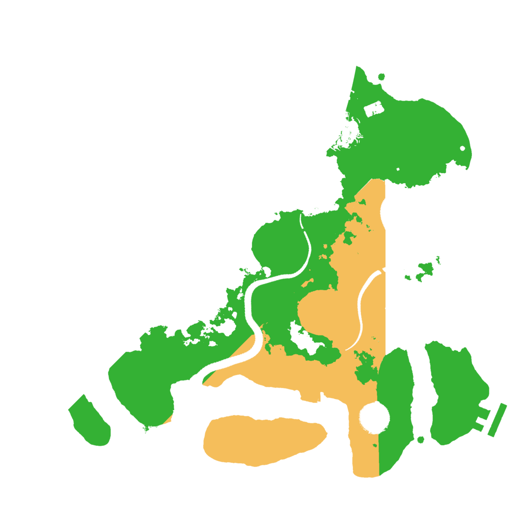 Biome Rust Map: Procedural Map, Size: 3000, Seed: 3453434
