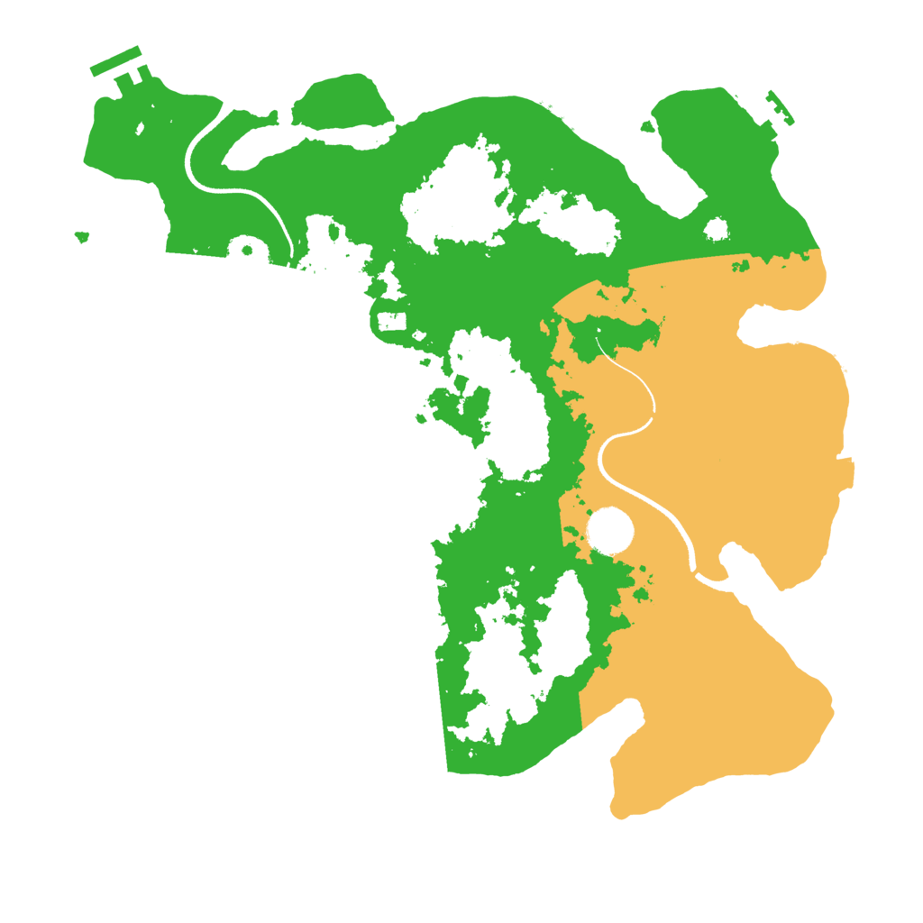 Biome Rust Map: Procedural Map, Size: 3500, Seed: 112232