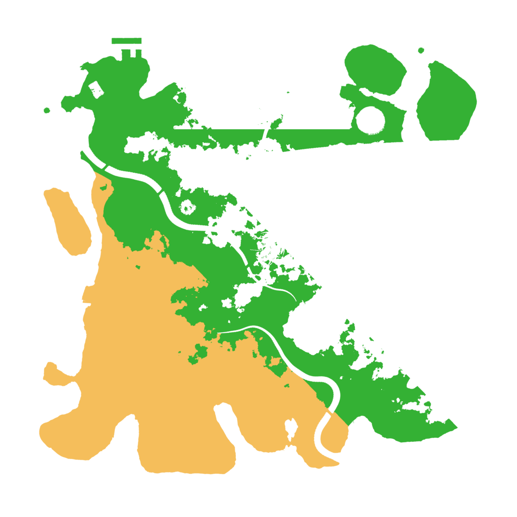 Biome Rust Map: Procedural Map, Size: 3500, Seed: 532632427