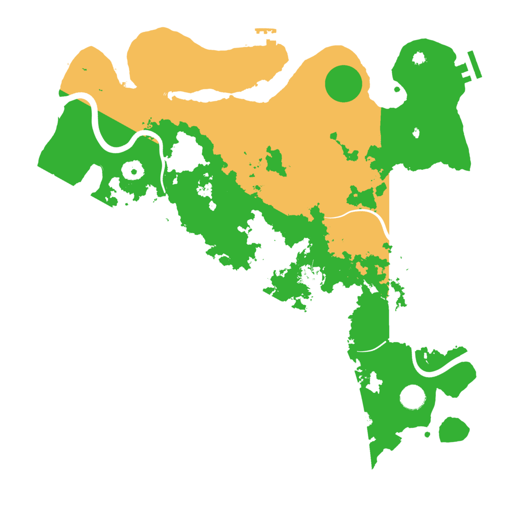 Biome Rust Map: Procedural Map, Size: 3700, Seed: 1183021766