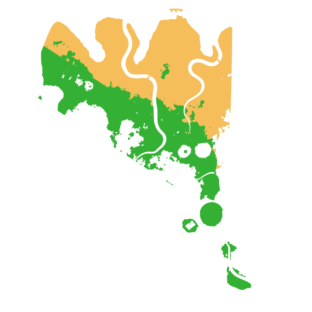 Biome Rust Map: Procedural Map, Size: 3700, Seed: 4122