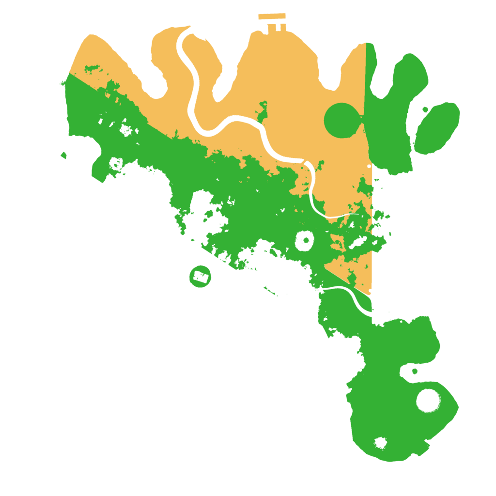 Biome Rust Map: Procedural Map, Size: 3700, Seed: 4122
