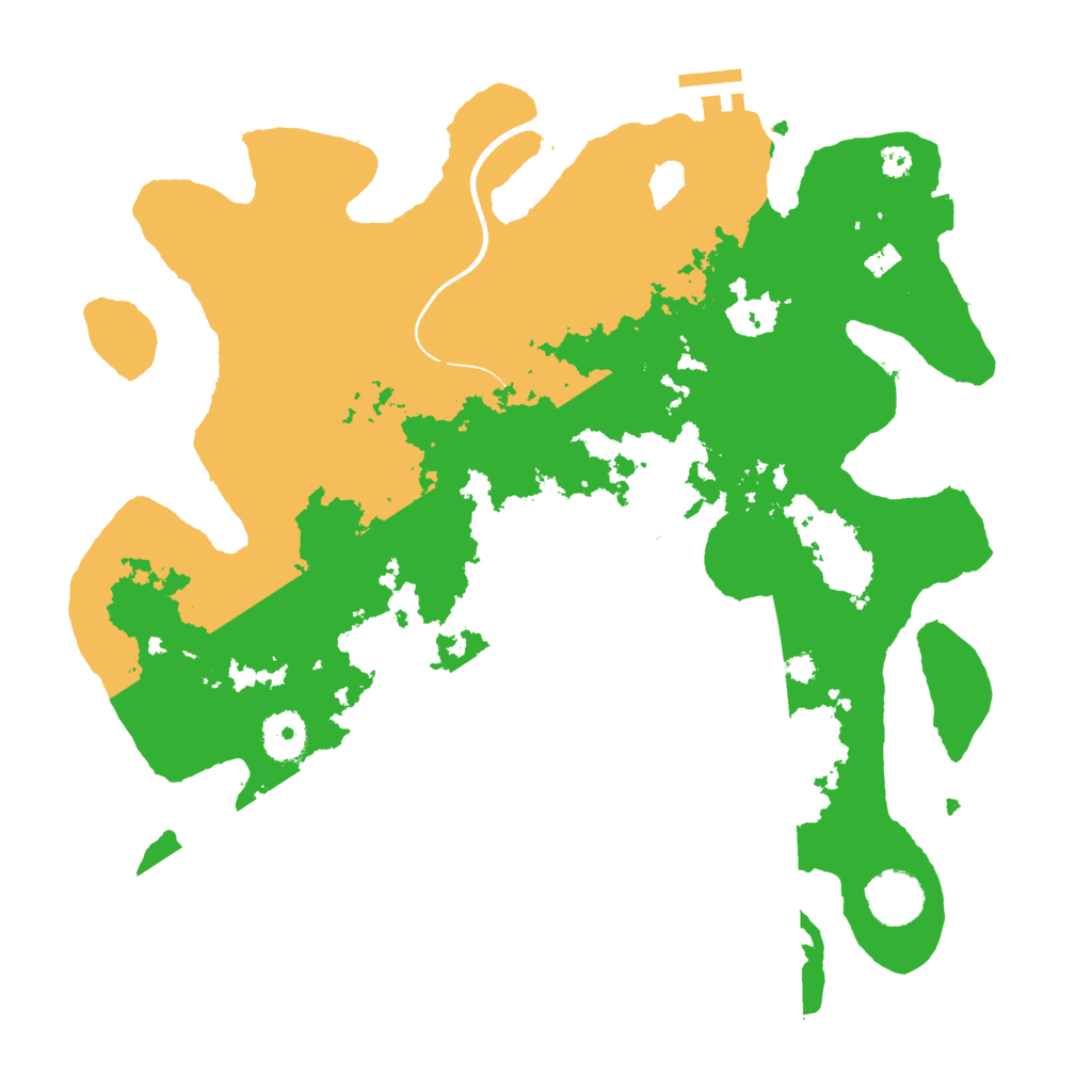 Biome Rust Map: Procedural Map, Size: 3500, Seed: 438417249