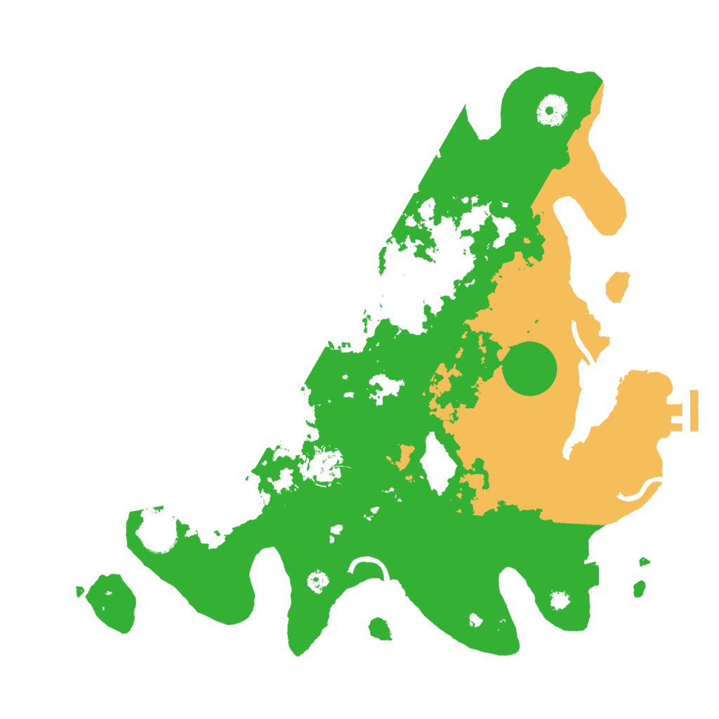 Biome Rust Map: Procedural Map, Size: 3500, Seed: 13905