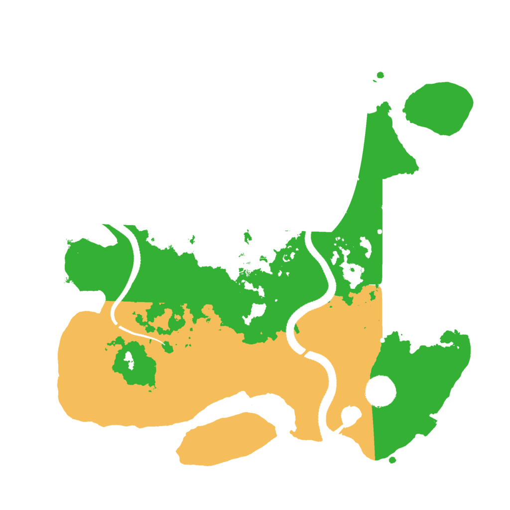 Biome Rust Map: Procedural Map, Size: 3000, Seed: 5251297