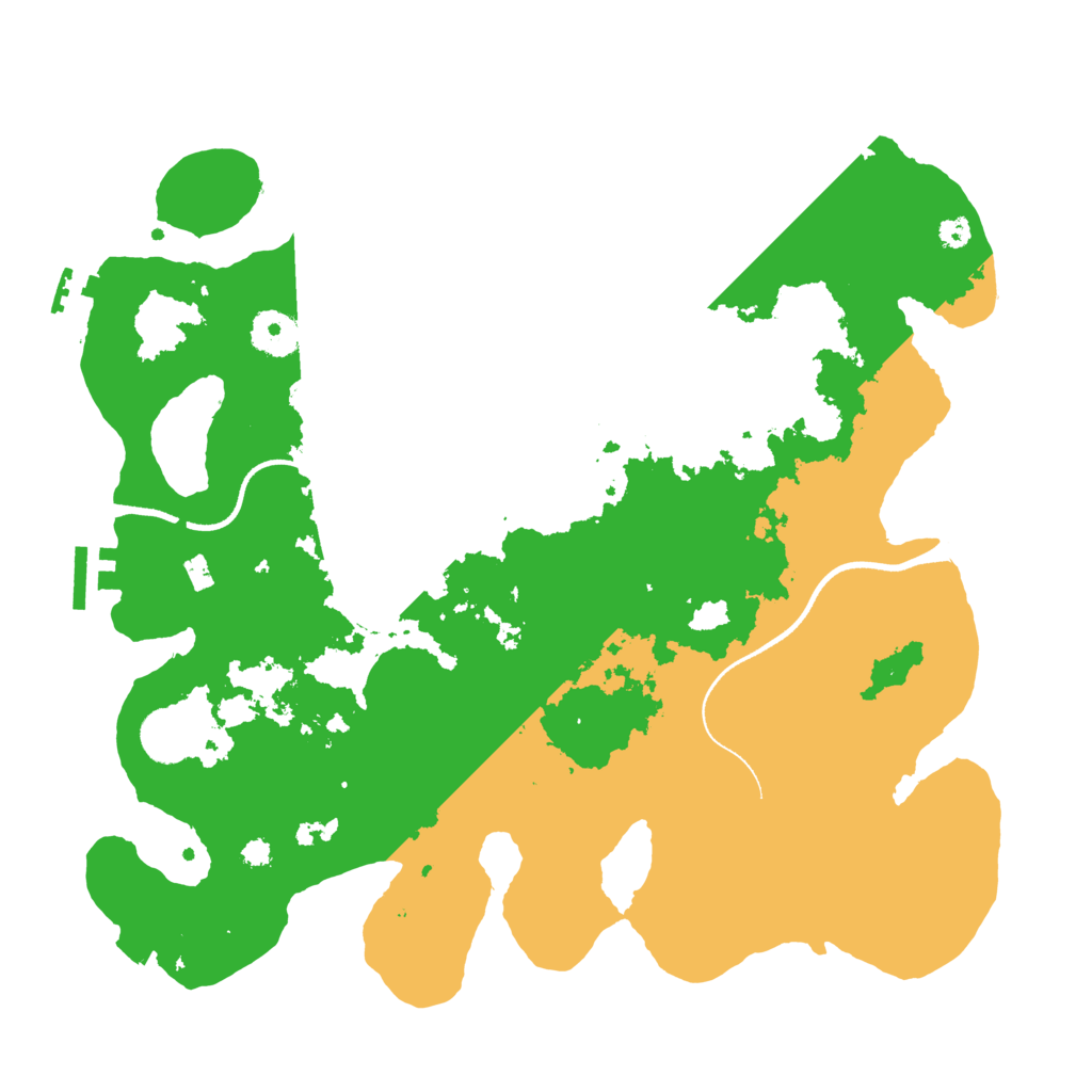 Biome Rust Map: Procedural Map, Size: 3500, Seed: 266605