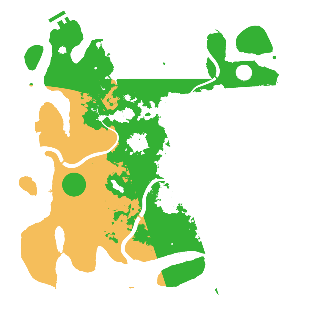 Biome Rust Map: Procedural Map, Size: 3500, Seed: 564666323