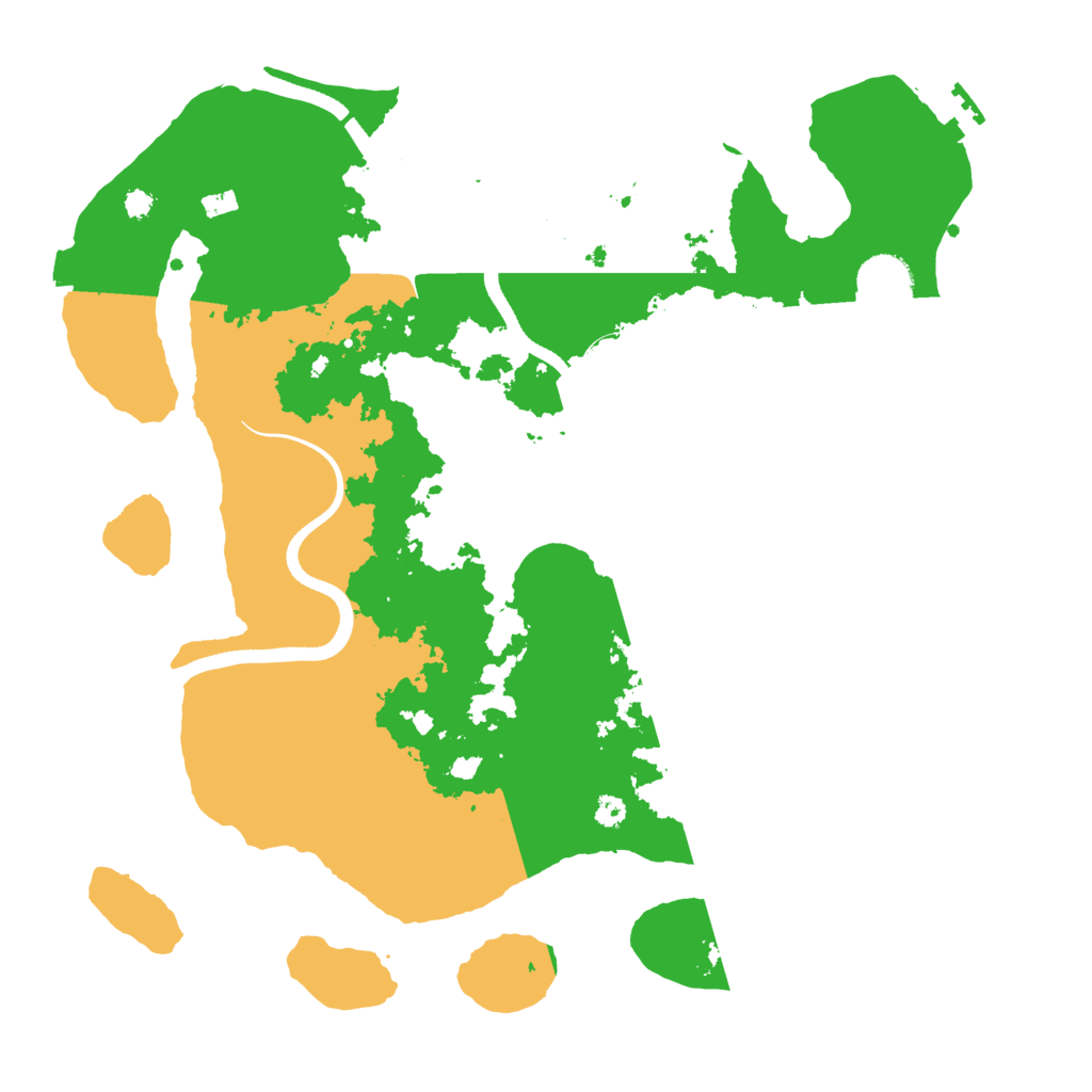 Biome Rust Map: Procedural Map, Size: 3500, Seed: 75748