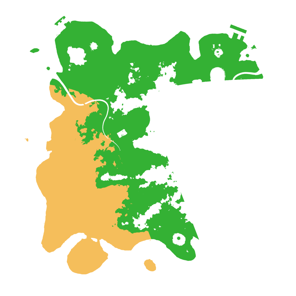 Biome Rust Map: Procedural Map, Size: 3500, Seed: 760764