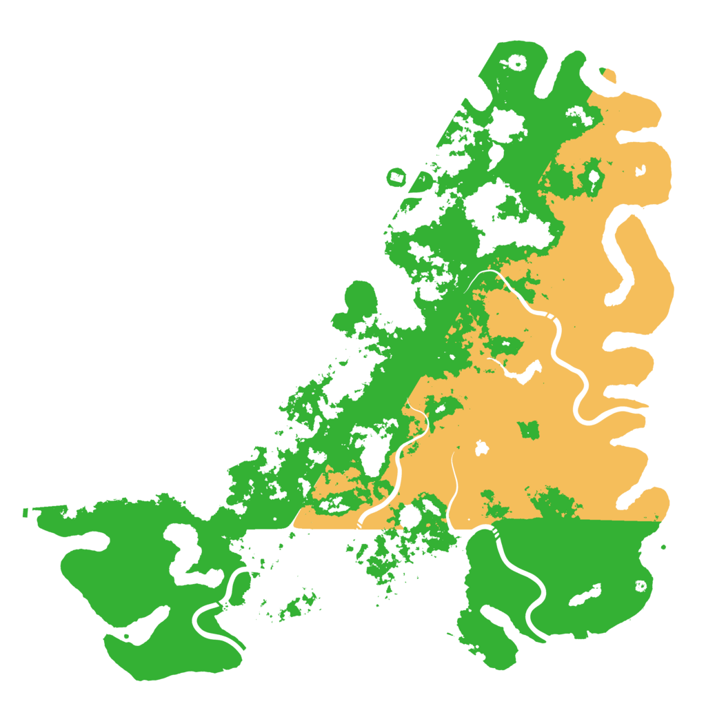 Biome Rust Map: Procedural Map, Size: 6000, Seed: 1995592592