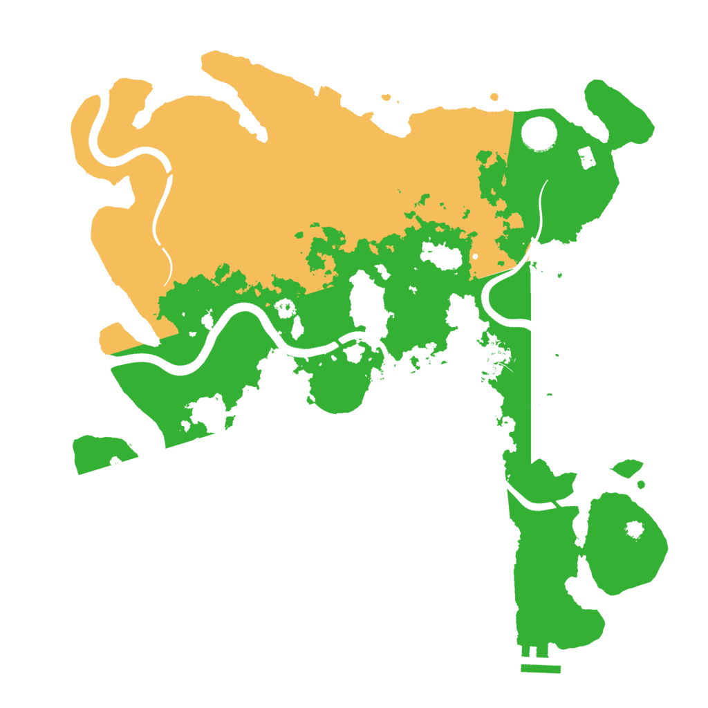 Biome Rust Map: Procedural Map, Size: 3600, Seed: 291476356