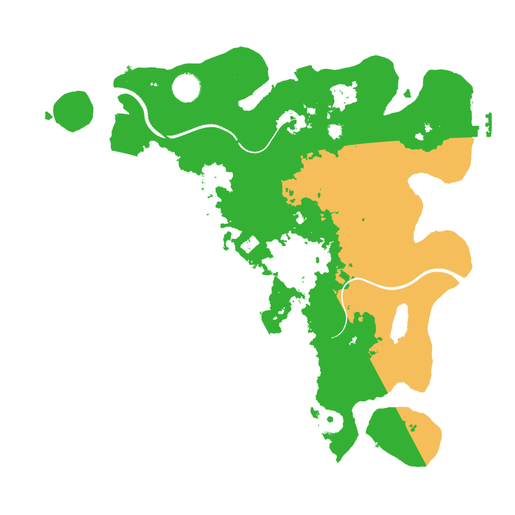 Biome Rust Map: Procedural Map, Size: 3201, Seed: 14551