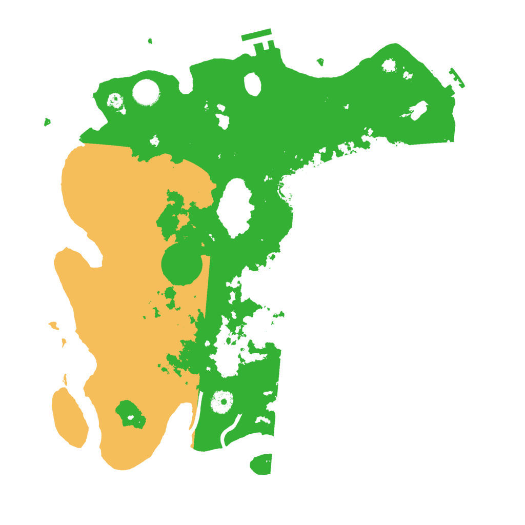 Biome Rust Map: Procedural Map, Size: 3500, Seed: 9909