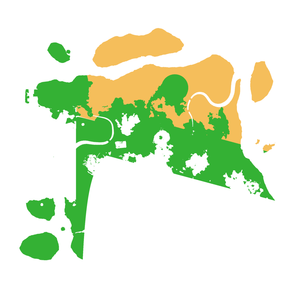 Biome Rust Map: Procedural Map, Size: 3000, Seed: 2422761