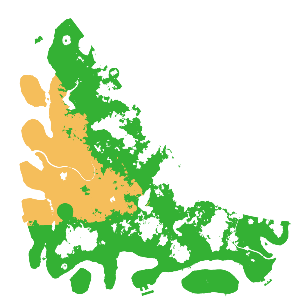 Biome Rust Map: Procedural Map, Size: 5000, Seed: 678910