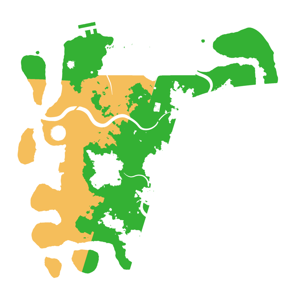 Biome Rust Map: Procedural Map, Size: 3500, Seed: 38419184
