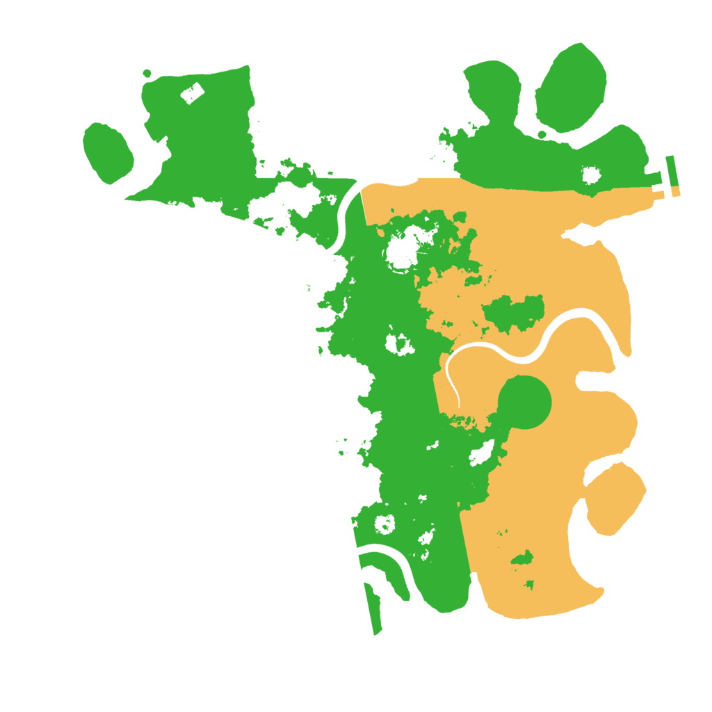 Biome Rust Map: Procedural Map, Size: 3500, Seed: 2019220513