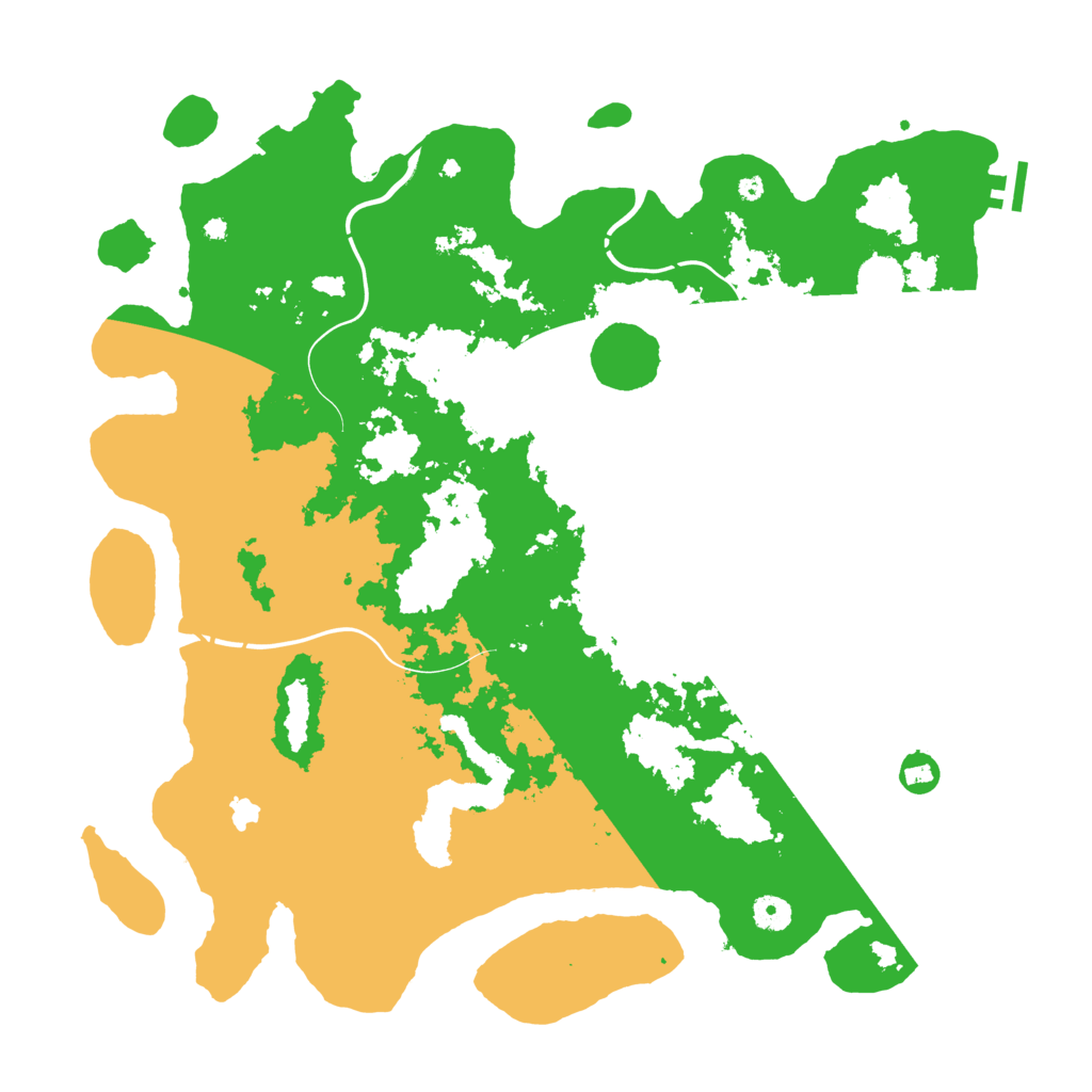 Biome Rust Map: Procedural Map, Size: 4400, Seed: 5877