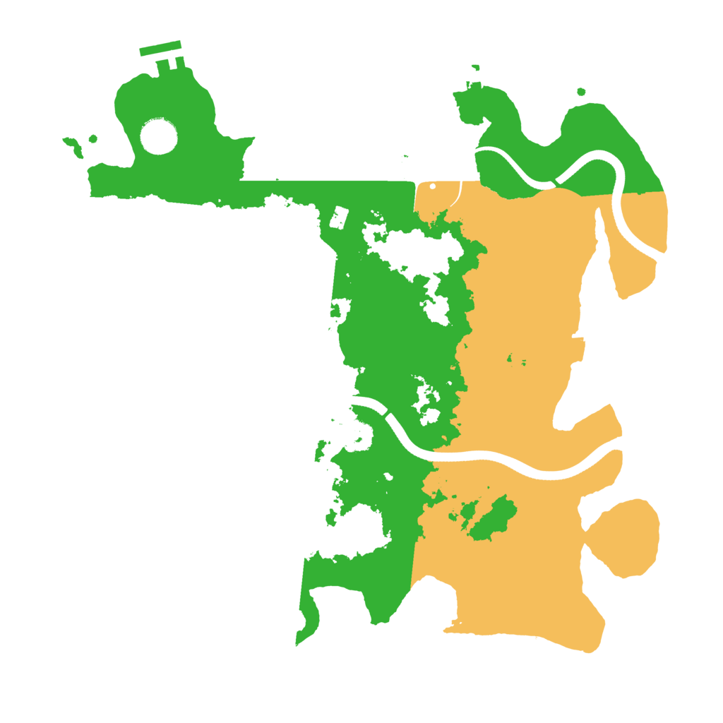 Biome Rust Map: Procedural Map, Size: 3500, Seed: 463889511