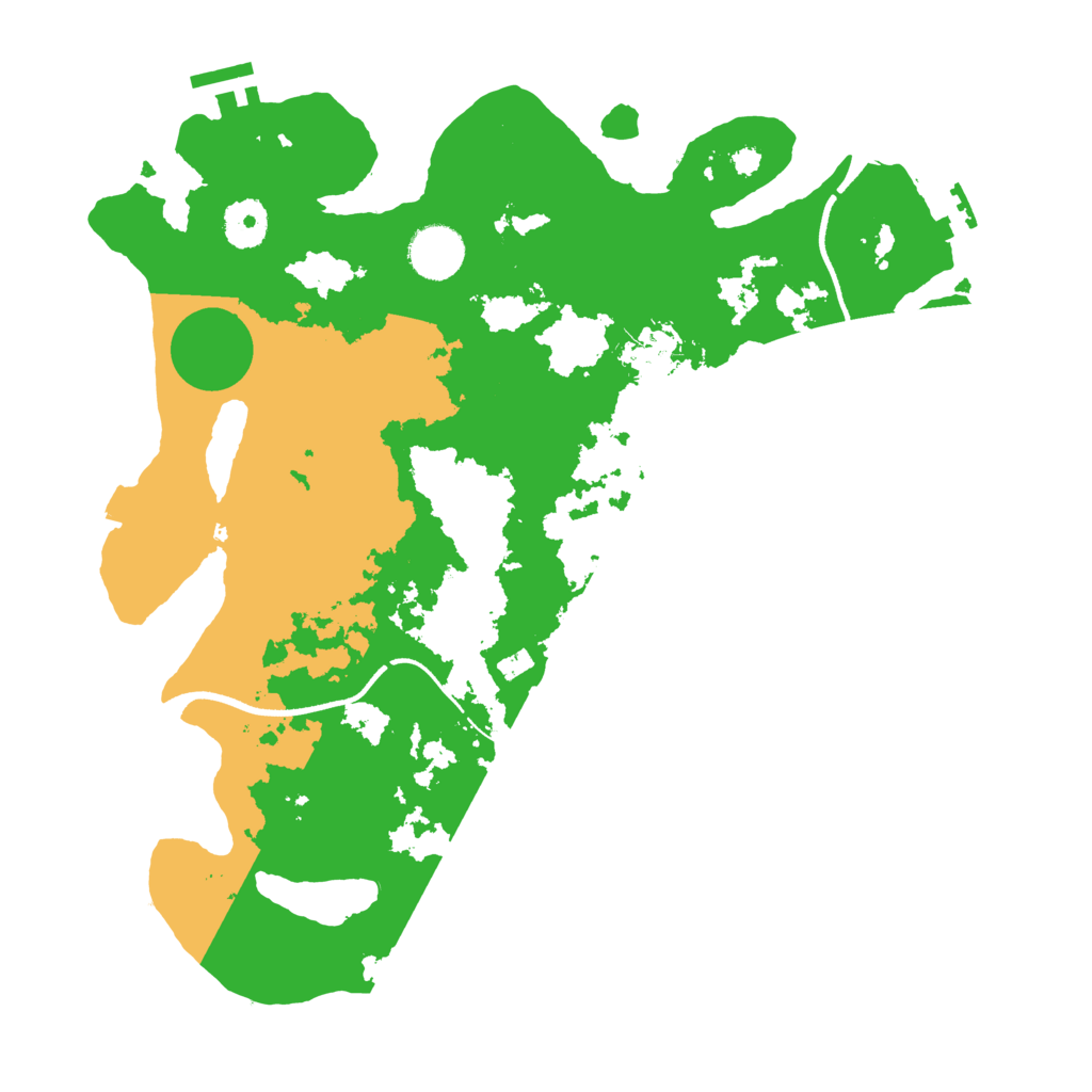 Biome Rust Map: Procedural Map, Size: 3500, Seed: 163789172