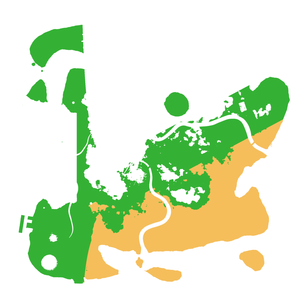 Biome Rust Map: Procedural Map, Size: 3500, Seed: 364810101