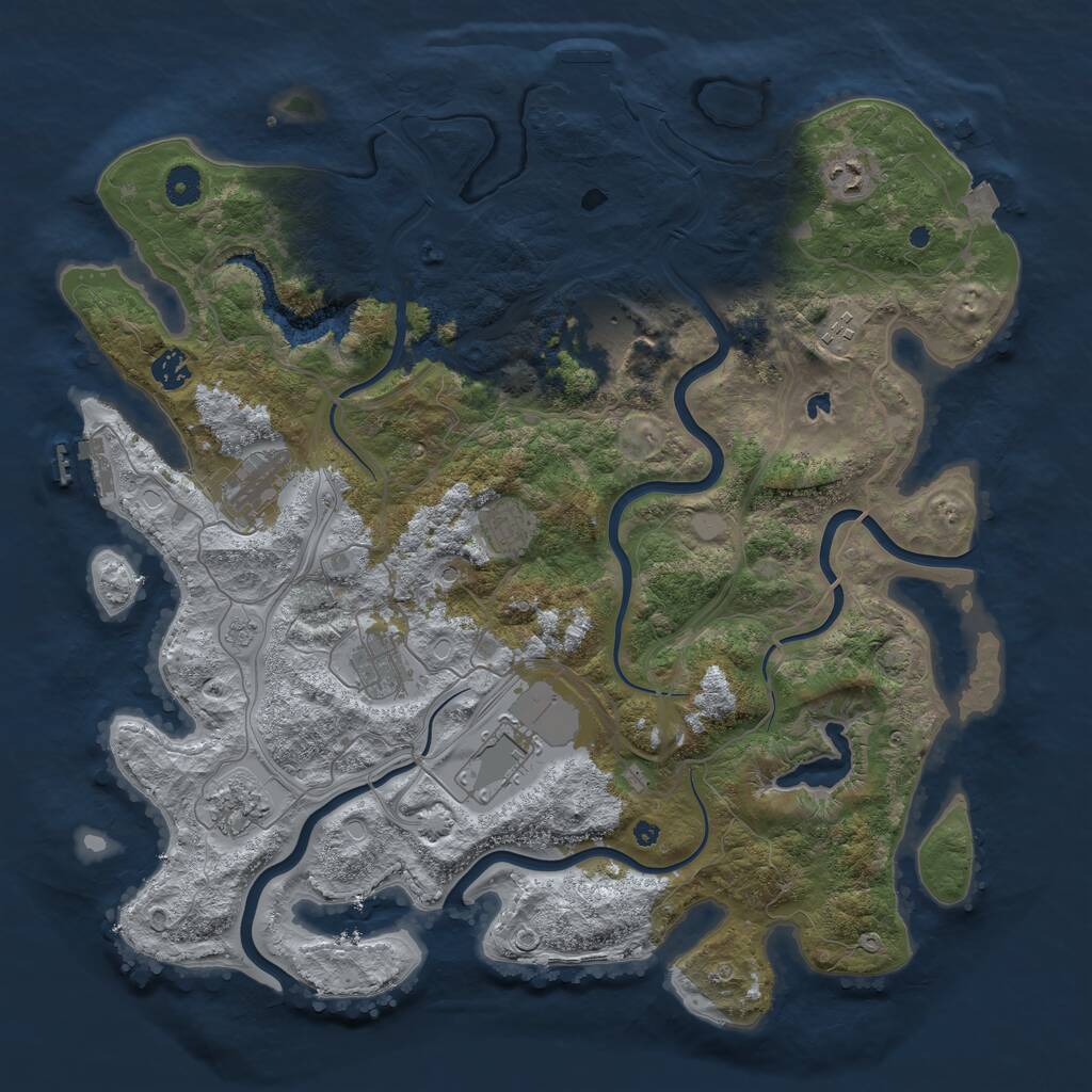 Rust Map: Procedural Map, Size: 4250, Seed: 217938, 15 Monuments