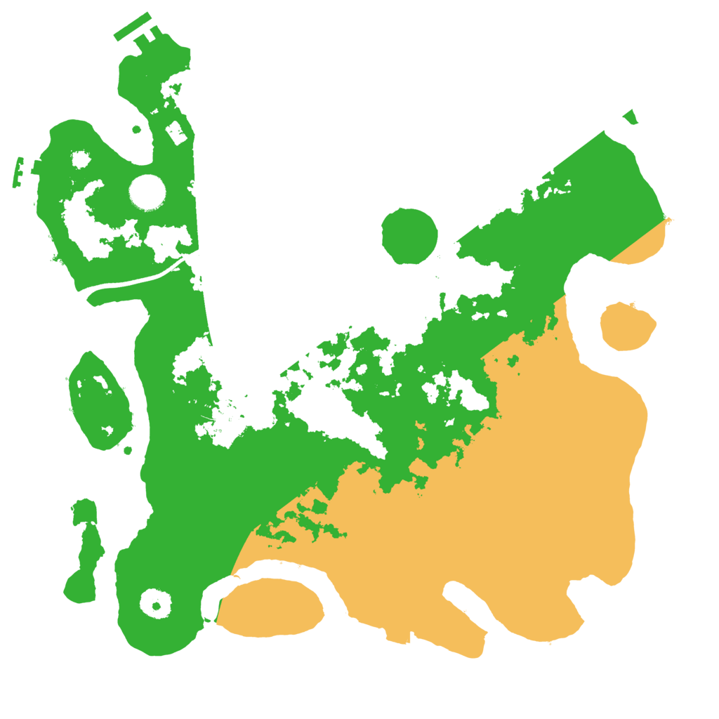 Biome Rust Map: Procedural Map, Size: 3500, Seed: 261553486