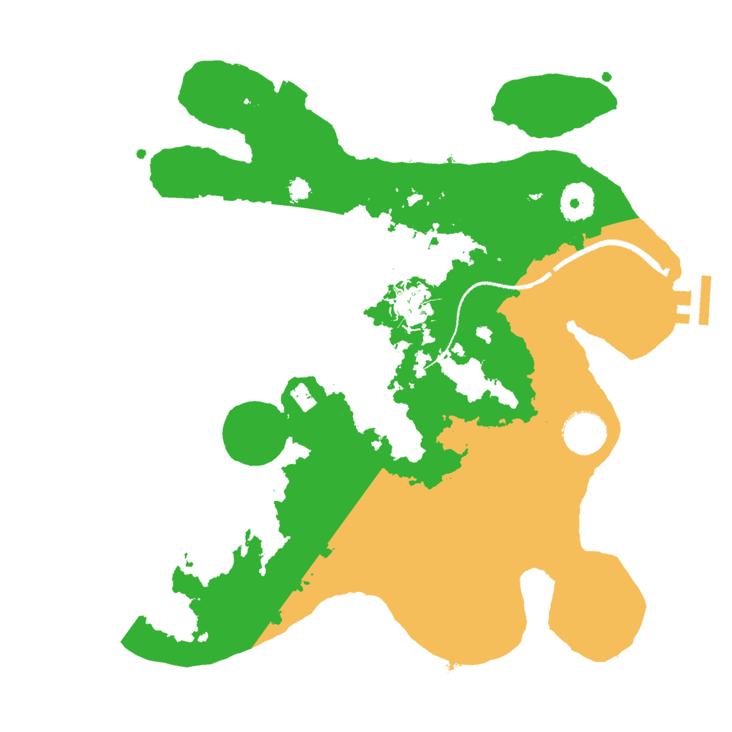 Biome Rust Map: Procedural Map, Size: 3000, Seed: 24151