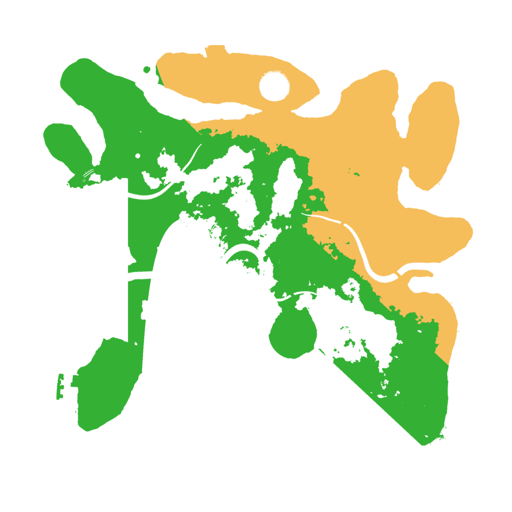 Biome Rust Map: Procedural Map, Size: 3000, Seed: 372434