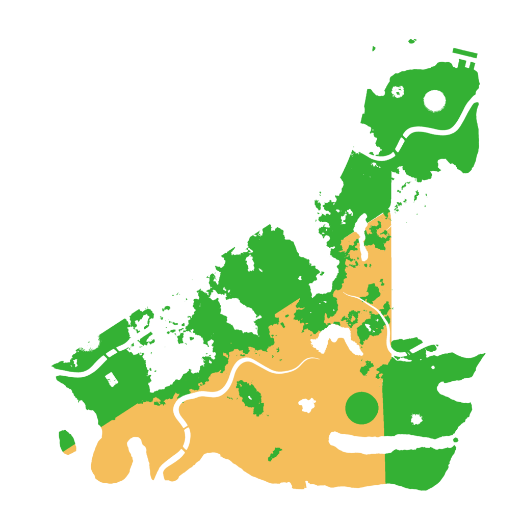 Biome Rust Map: Procedural Map, Size: 4250, Seed: 243470