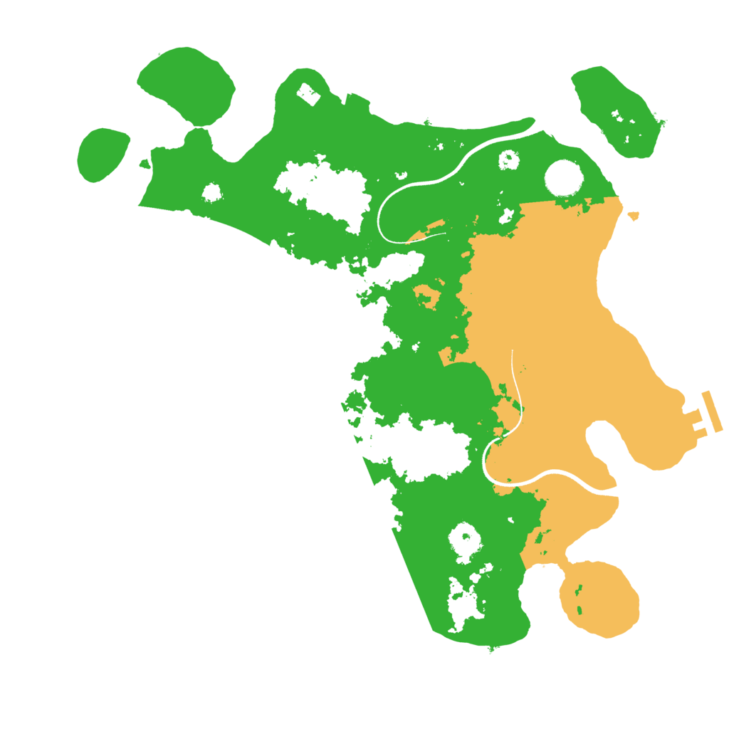 Biome Rust Map: Procedural Map, Size: 3500, Seed: 26438215