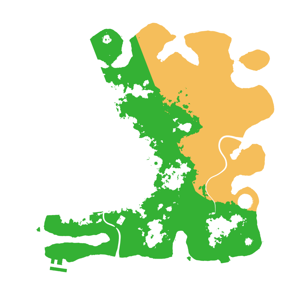 Biome Rust Map: Procedural Map, Size: 3500, Seed: 943057004