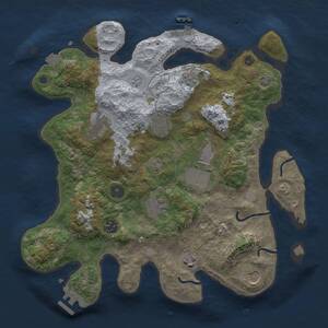 Thumbnail Rust Map: Procedural Map, Size: 3500, Seed: 4284952, 14 Monuments