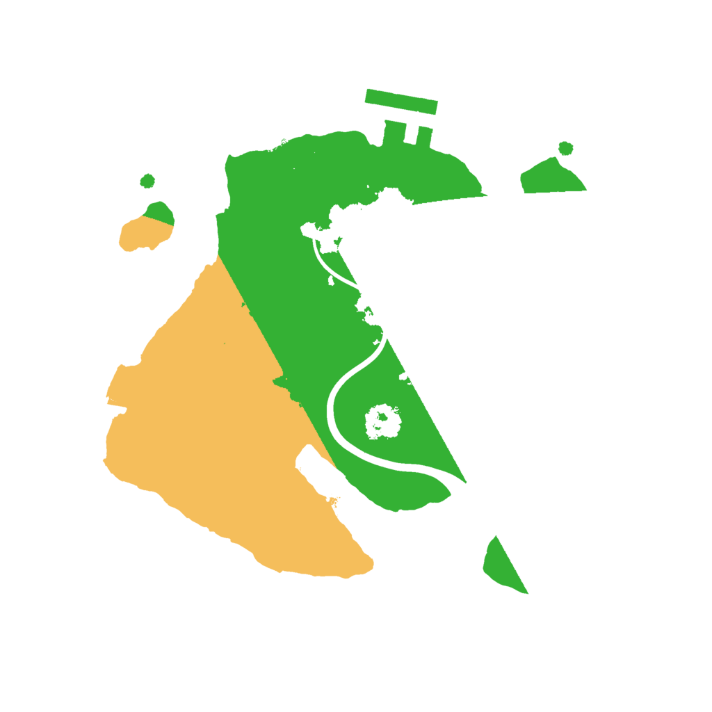 Biome Rust Map: Procedural Map, Size: 2000, Seed: 264914925