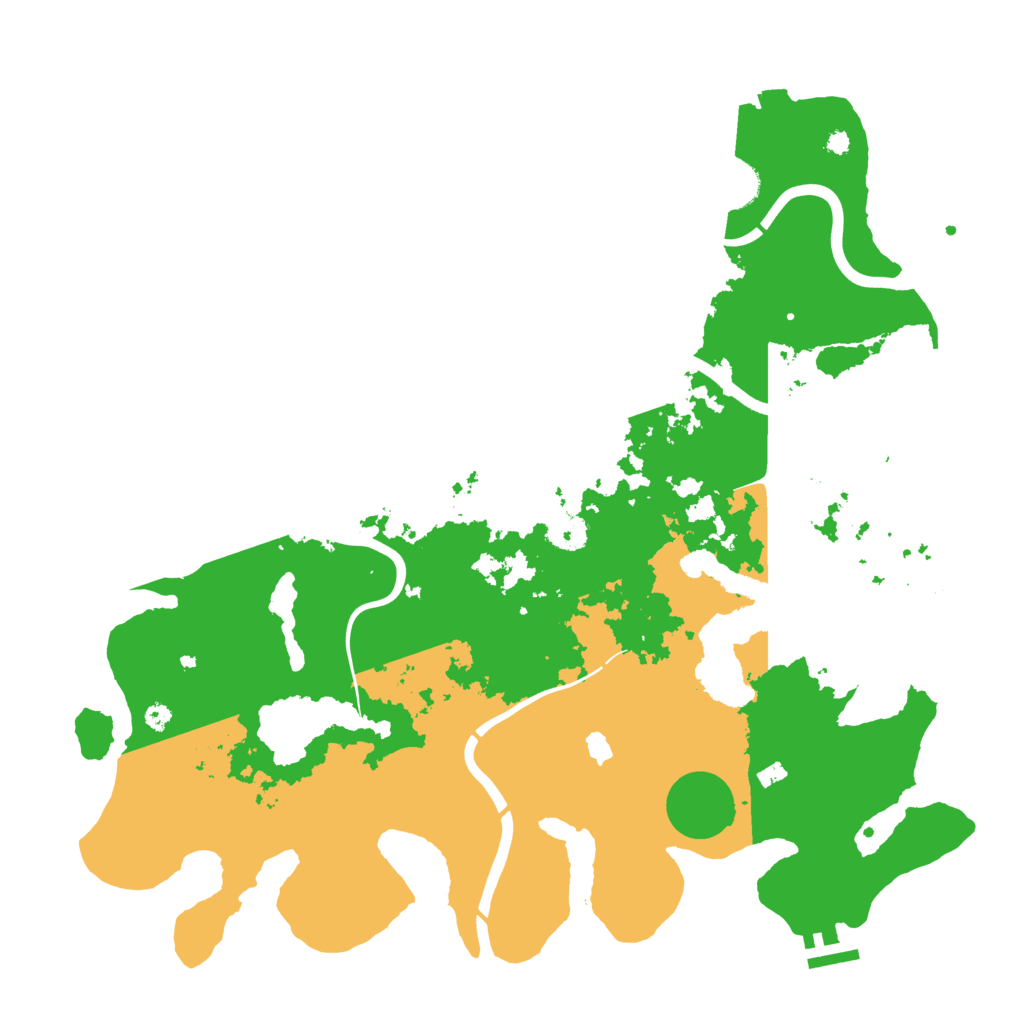 Biome Rust Map: Procedural Map, Size: 4000, Seed: 7356
