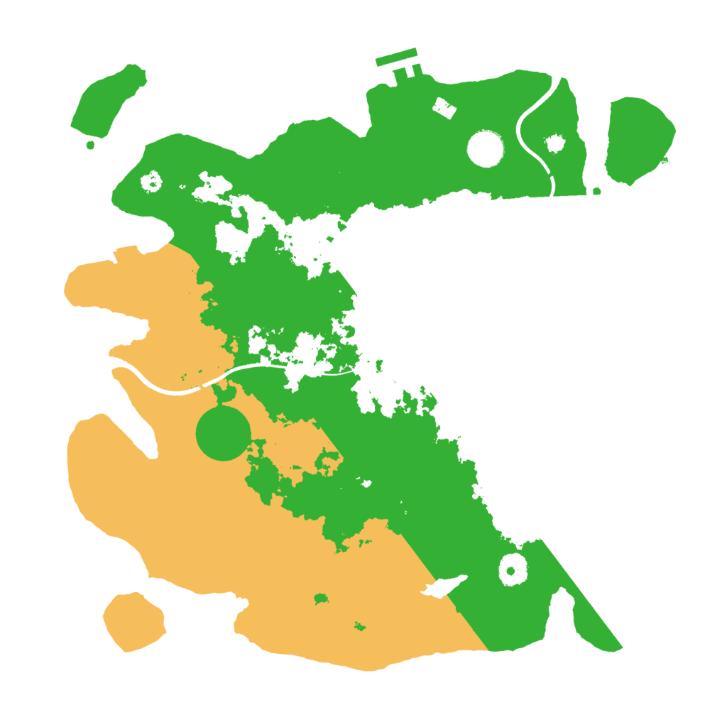 Biome Rust Map: Procedural Map, Size: 3500, Seed: 240850