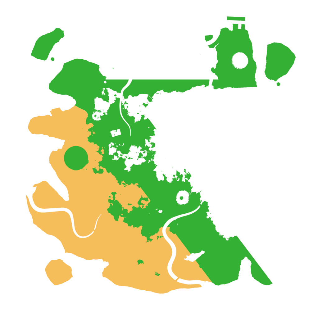 Biome Rust Map: Procedural Map, Size: 3500, Seed: 240850
