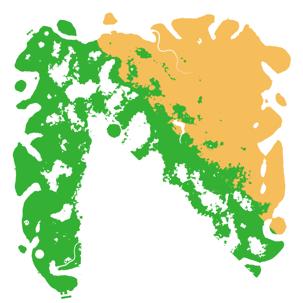 Biome Rust Map: Procedural Map, Size: 6000, Seed: 551248789
