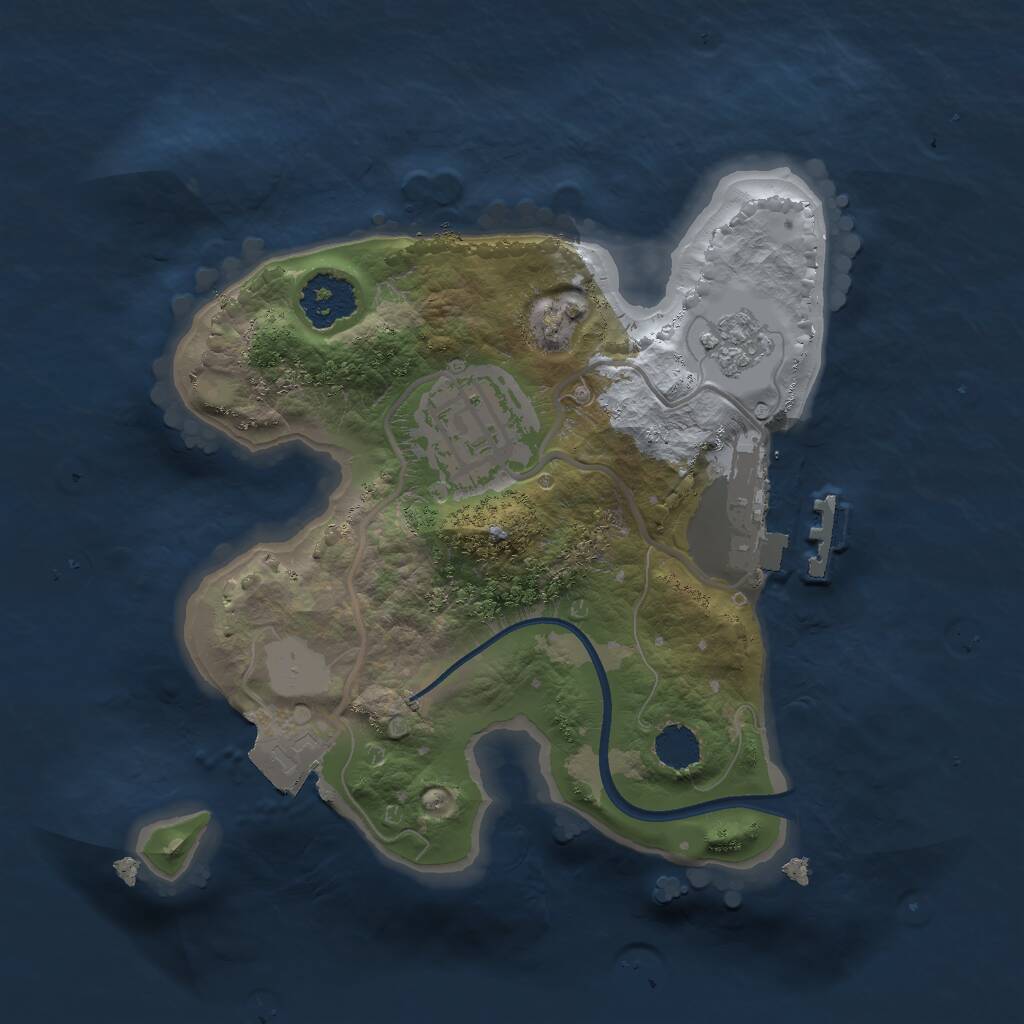 Rust Map: Procedural Map, Size: 1900, Seed: 123748232, 4 Monuments