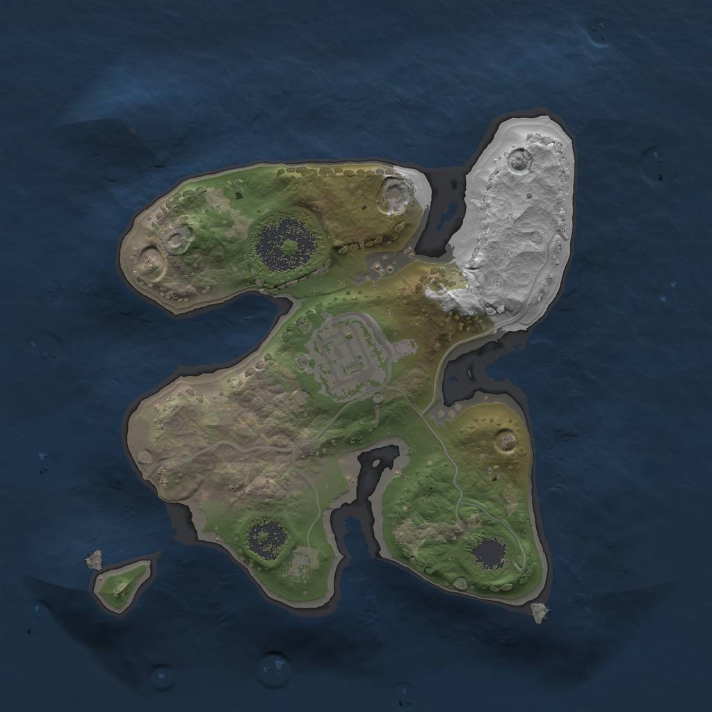 Rust Map: Procedural Map, Size: 1900, Seed: 123748232, 3 Monuments